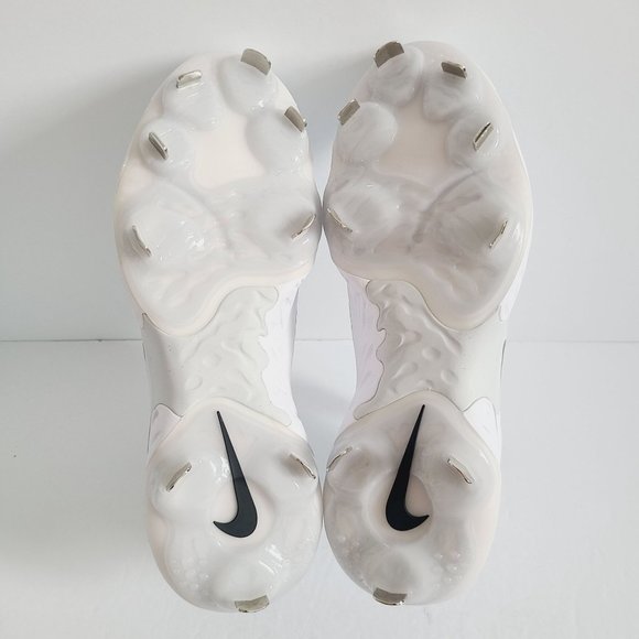 NEW Nike Alpha Huarache Elite 4 Mid Baseball Cleats FD2744-100 Size 8 White